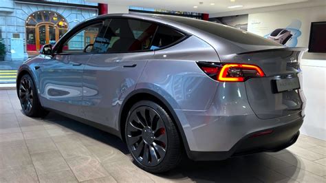 2023 New Tesla Model Y Performance New Color Quicksilver Youtube