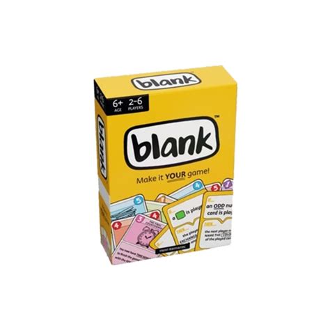 5 Blank Games