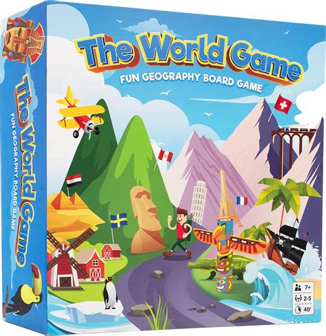 Amazon Com The World Game Fun Geography Board Game Educational Amazon Com The World Game Fun Geography Board Game Educational