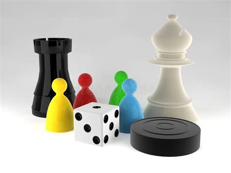 An Assortment Of Boardgame Pieces Stock Illustration Illustration Of An Assortment Of Boardgame Pieces Stock Illustration Illustration Of