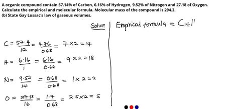 An Organic Compound Contain Carbon Hydrogen And Oxygen 1 80G Of The