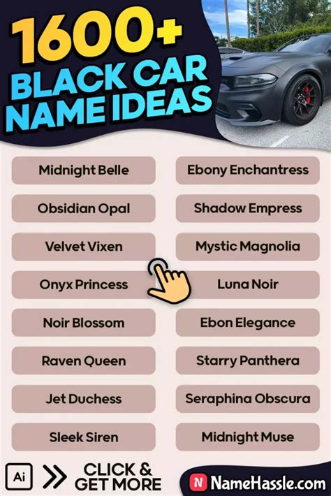 Best Black Car Names