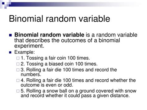 Binomial Random Variable