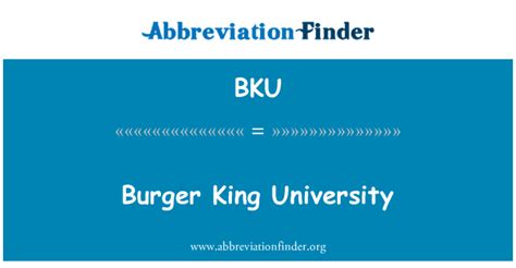 Bku Significa Universidade De Burger King Burger King University Bku Significa Universidade De Burger King Burger King University