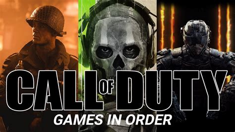 Call Of Duty Games In Order Of Release Date A Full Visual Guide