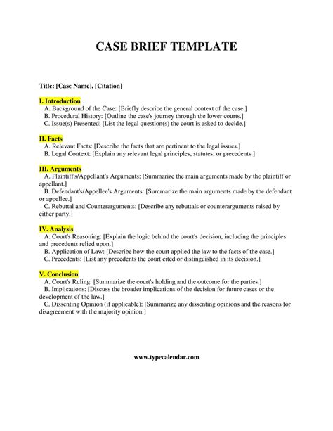 Master How to Craft an Effective Case Brief Format