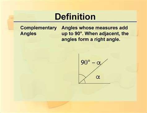 Complementary Angles Definition Examples Theorem