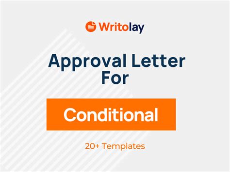Conditional Approval Letter Example 4 Templates Writolay