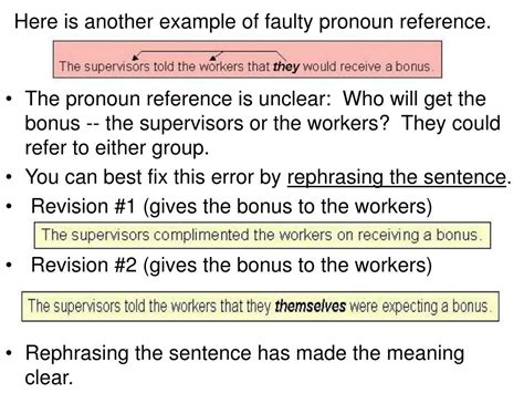 Faulty Pronoun Reference