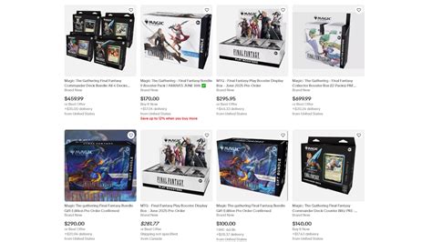 5 Final Fantasy Prices