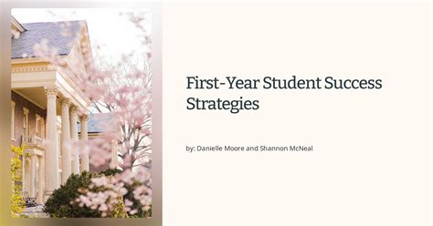 First Year Experience Conference Presentations Student Success