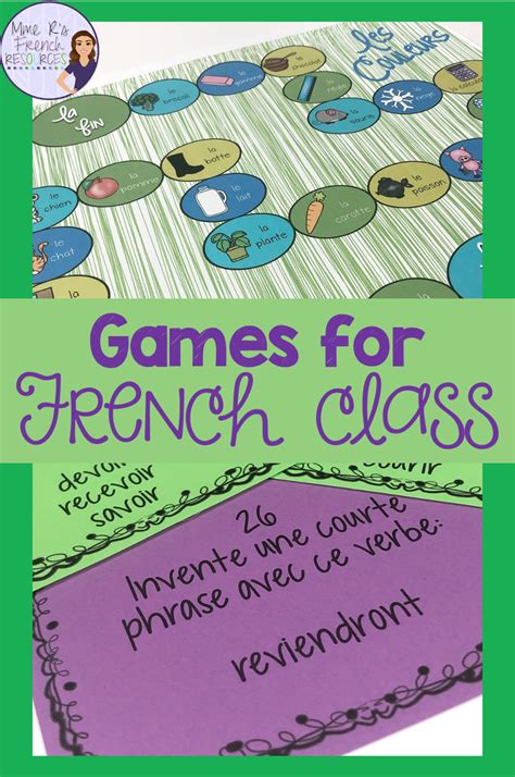 French Games For Core And Immersion Mme R S French Resources French