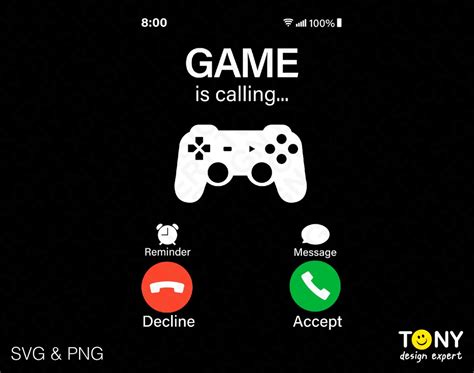 Game Is Calling Svg Png Incoming Call Svg Gamer Svg Funny Gamer Call