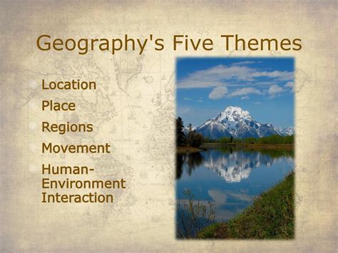 Geography S Five Themes