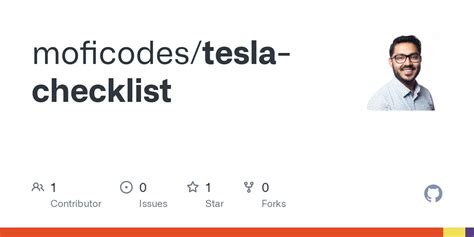 Github Moficodes Tesla Checklist Github Moficodes Tesla Checklist