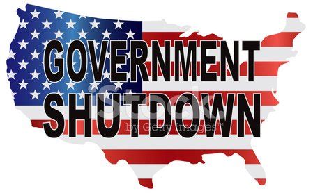 Government Shutdown Usa Map Illustration Stock Vector Illustration Of