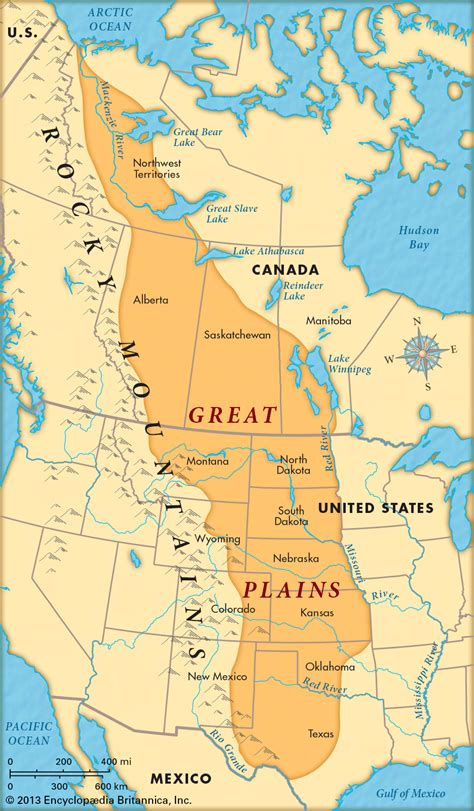 Great Plains Map Great Plains Map