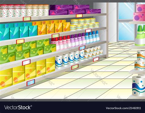 Grocery Store Aisle Royalty Free Vector Image Vectorstock Grocery Store Aisle Royalty Free Vector Image Vectorstock