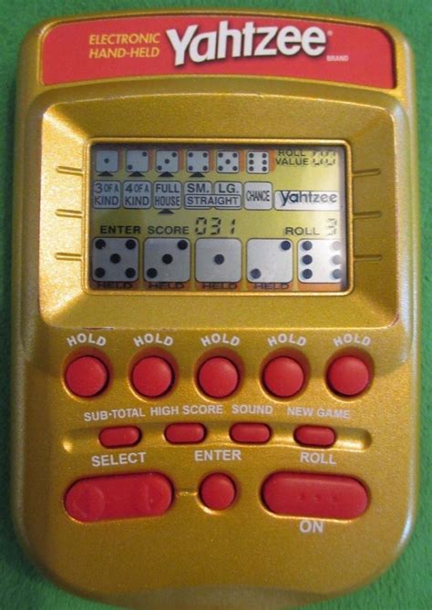 Handheld Yahtzee Game Fun