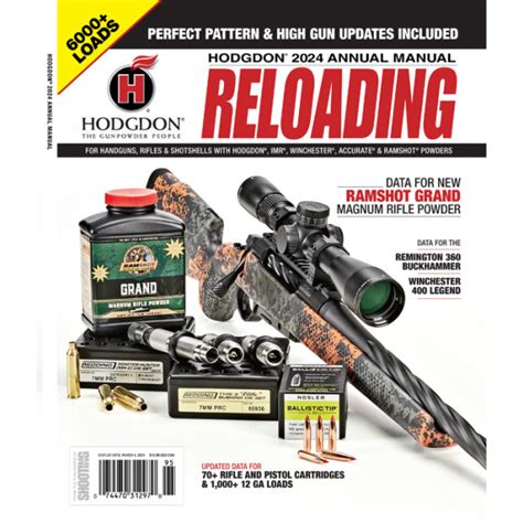 Hodgdon Book Reloading Annual Magazine 2024 X Reload Hodgdon Book Reloading Annual Magazine 2024 X Reload