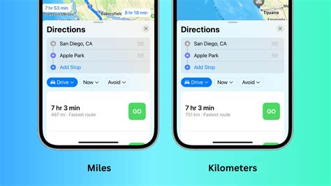 How To Set Distance In Miles Or Kilometers In Apple Google Maps