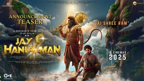 Jai Hanuman Hindi Announcement Teaser In Cinemas 2025 Prasanth Varma Teja Sajja Rkd Studio