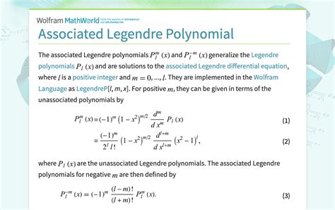 Legendre And Associated Polynomials Legendre And Associated Polynomials