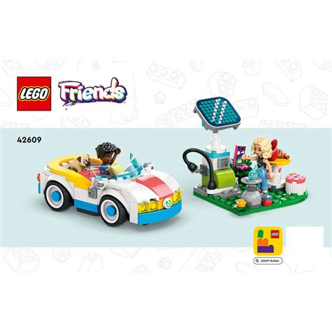Lego 42609 Electric Car And Charger Instructions Friends Traffic