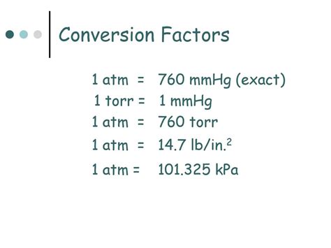 Mmhg To Torr Conversion Chart