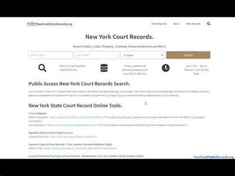 New York Court Case Search