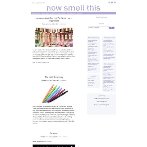 Tracing the Origins and Evolution of Now Smell This
