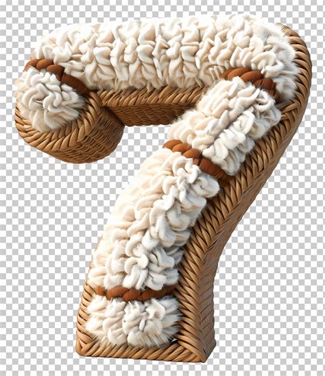 Number 7 Woven Number Seven Design Png Clipart Art Craft Design