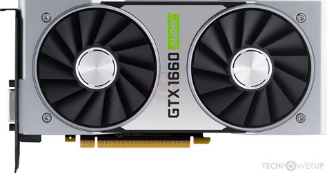 Nvidia Geforce Gtx 1660 Super Specs Techpowerup Gpu Database