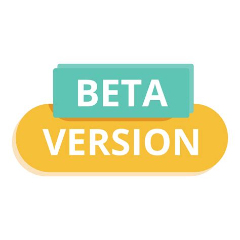 Program Beta Version Icon Cartoon Vector Digital Upgrade 16810593