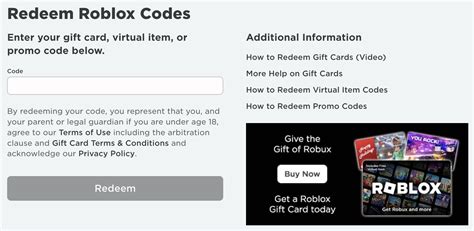 Roblox Redemption Code