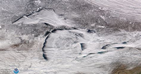 Satellite Image Captures Lake Effect Snow Over Great Lakes Satellite Image Captures Lake Effect Snow Over Great Lakes
