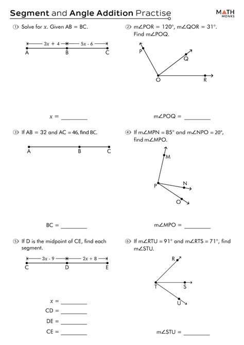 Segment And Angle Addition