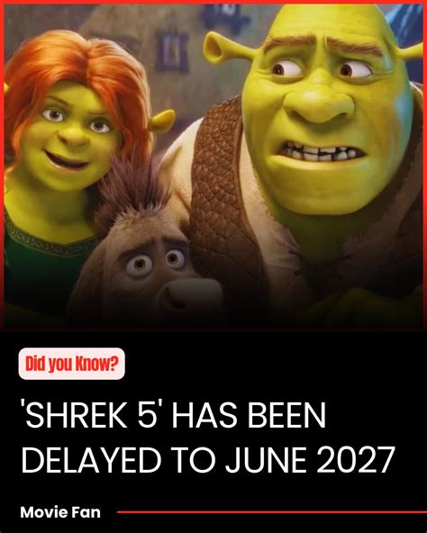 Shrek5 Has Been Delayed To June 2027 It Was Originally Set To Release In December Of 2026 Shrek5 Has Been Delayed To June 2027 It Was Originally Set To Release In December Of 2026