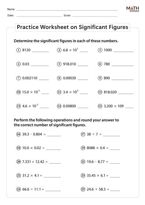 Significant Figures Practice Tpt Significant Figures Practice Tpt