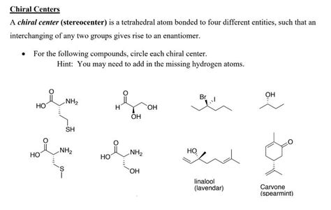 Solved Chiral Centers A Chiral Center Stereocenter Is A Chegg Com Solved Chiral Centers A Chiral Center Stereocenter Is A Chegg Com