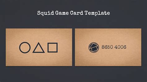Squid Games Invitation Card Explained