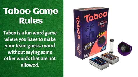 5 Taboo Game Rules