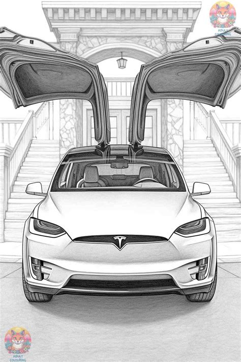 Tesla Colouring Book