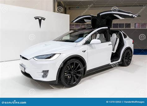 Tesla Model X Electric Luxury Crossover Suv Car Editorial Stock Photo Tesla Model X Electric Luxury Crossover Suv Car Editorial Stock Photo