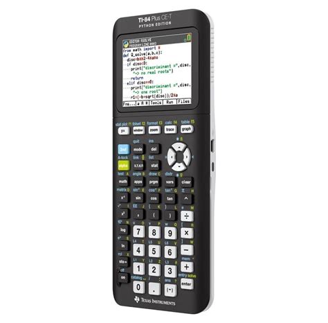 Texas Instruments Ti 84 Plus Ce T Python Edition Graphing Calculator Texas Instruments Ti 84 Plus Ce T Python Edition Graphing Calculator