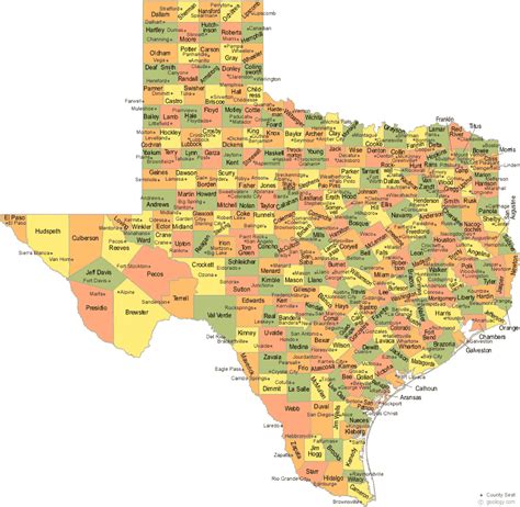 Discover the Rich History Behind the Texas Map with County Boundaries