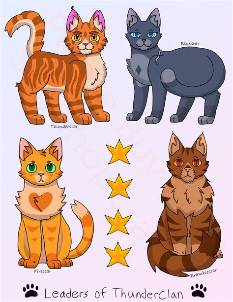 Thunderclan Leaders Warrior Cats Warrior Cats Clans Warrior Cat