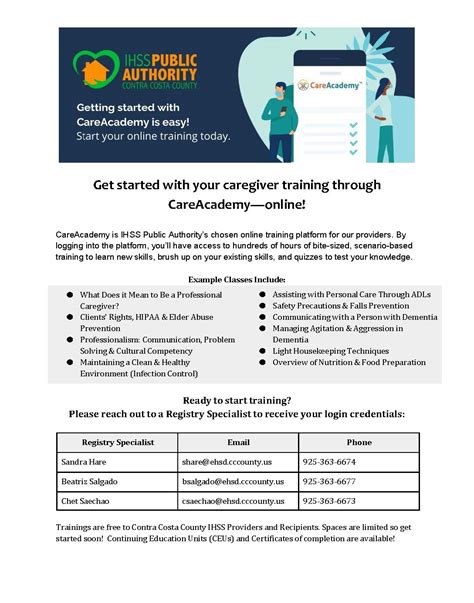 Training Contra Costa Ihss Public Authority