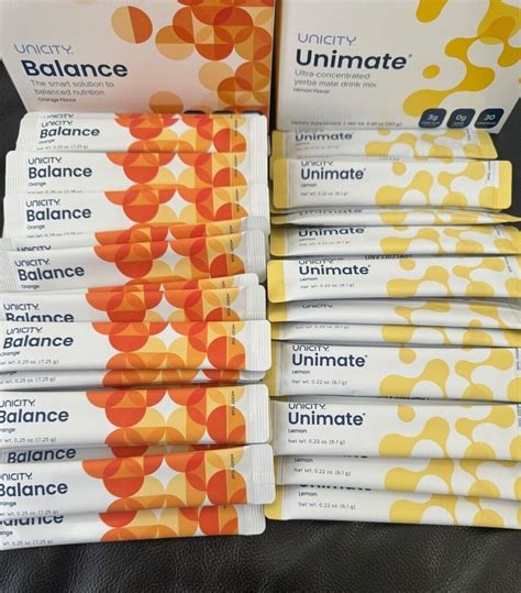 Unicity Feel Great Combo Balance 5 Packs Unimate Lemon 5 Packs Exp26 194326265509 Ebay