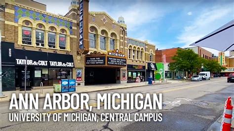 University Of Michigan Walking Tour Central Campus In Downtown Ann